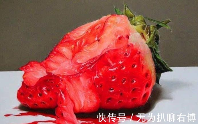 写实派|一颗咬坏的草莓凭啥卖出20万，放大十倍看，细节展示真实价值