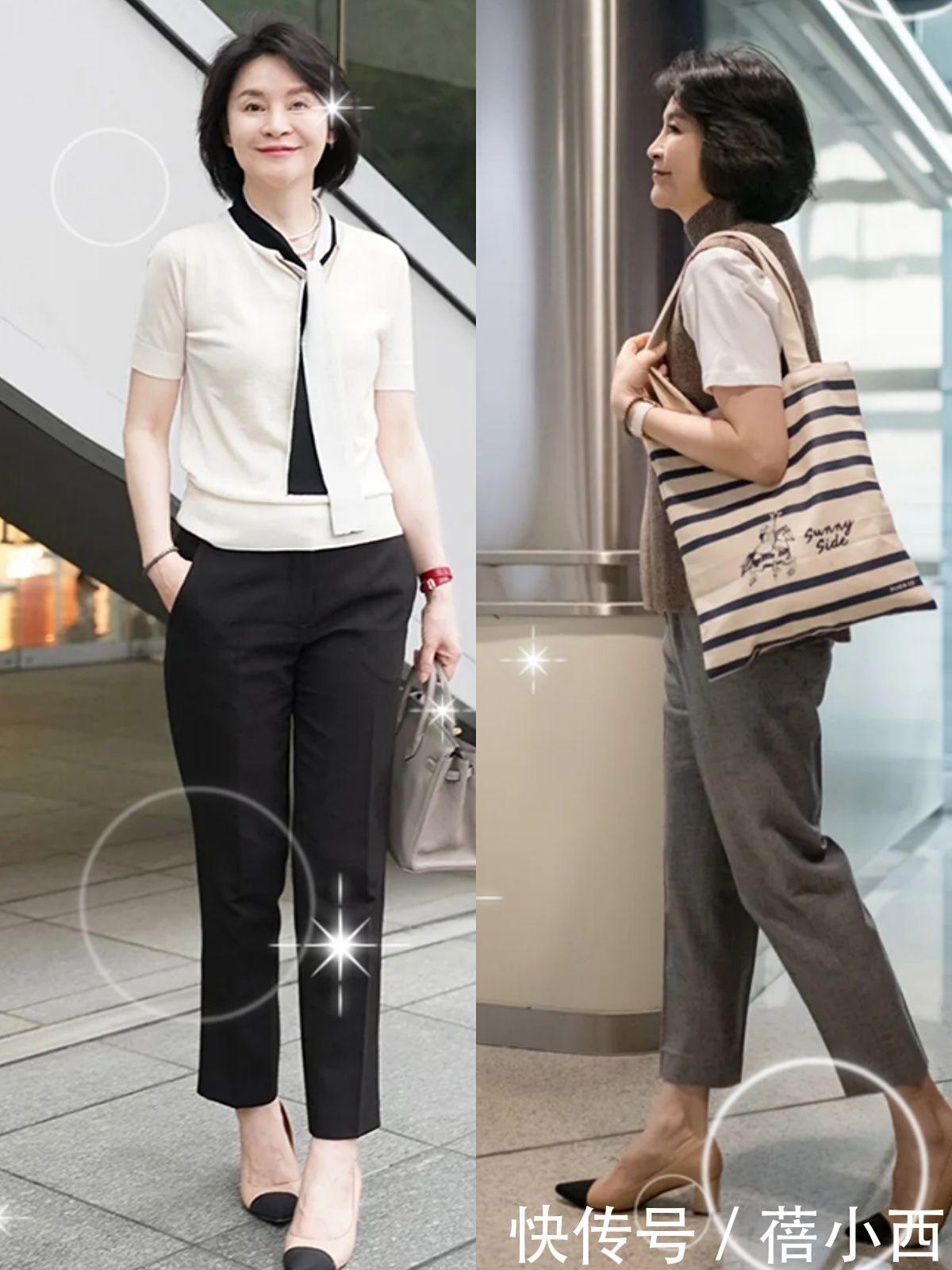 妈妈辈|奔五奔六的中年女人懂穿衣更优雅,学这位妈妈辈的穿搭,太洋气了