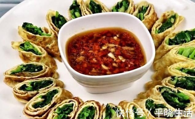 鸡蛋液|菠菜怎么做才好吃试试此方法,营养美味还好看,上桌准光盘