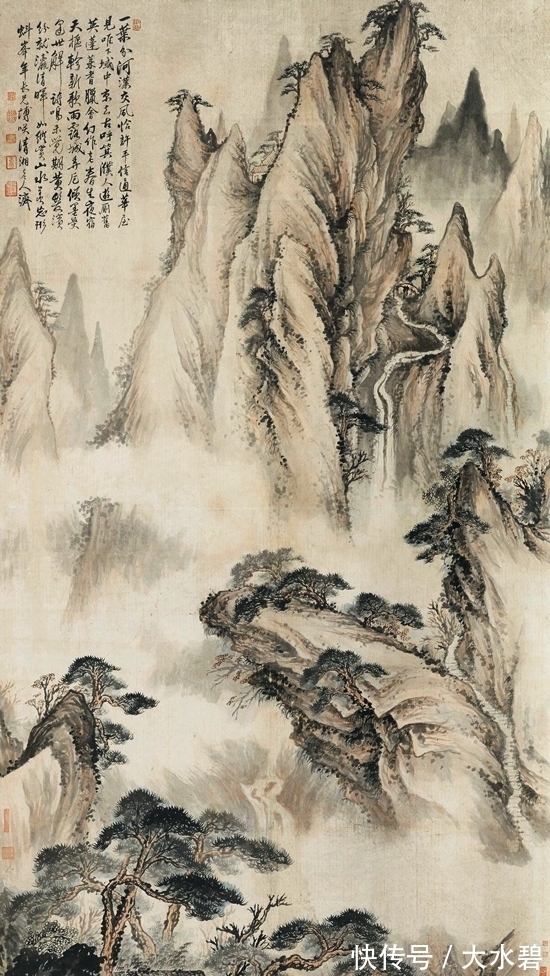 山水@以小见大,石涛绘《山居图》