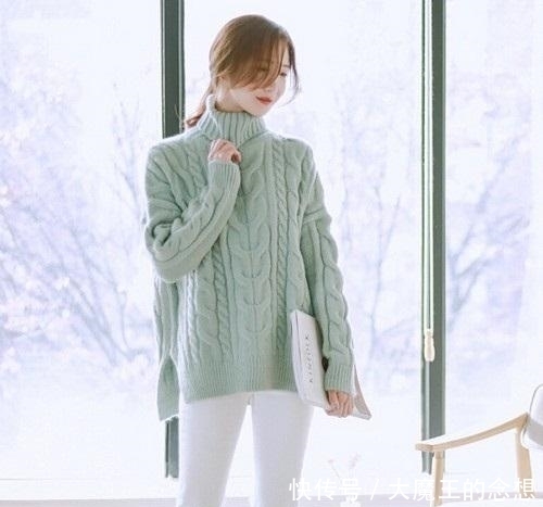 穿搭|不会搭配衣服看这里!12套高领毛衣冬天衣橱必备,照着穿就对了