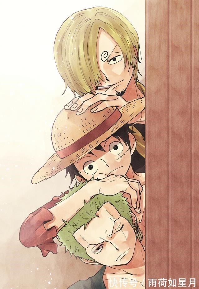 路飞|海贼王草帽团三大主力壁纸分享,三人版巨型大皇帝也有灵魂