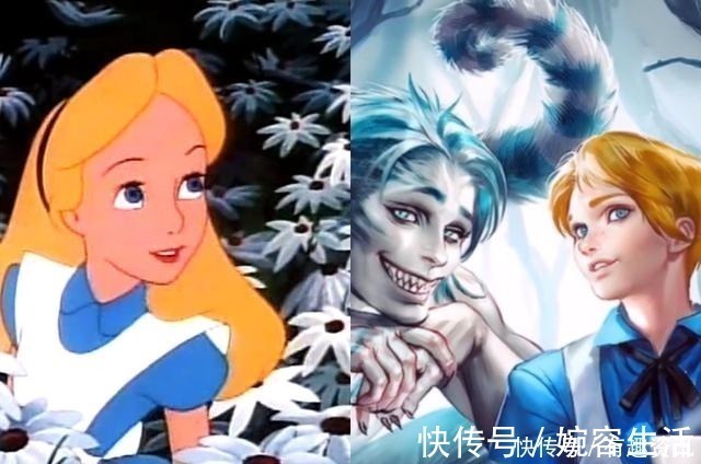 小美人鱼|当迪士尼公主“性转”男生,贝儿太酷了,爱丽丝与怪笑猫很迷人