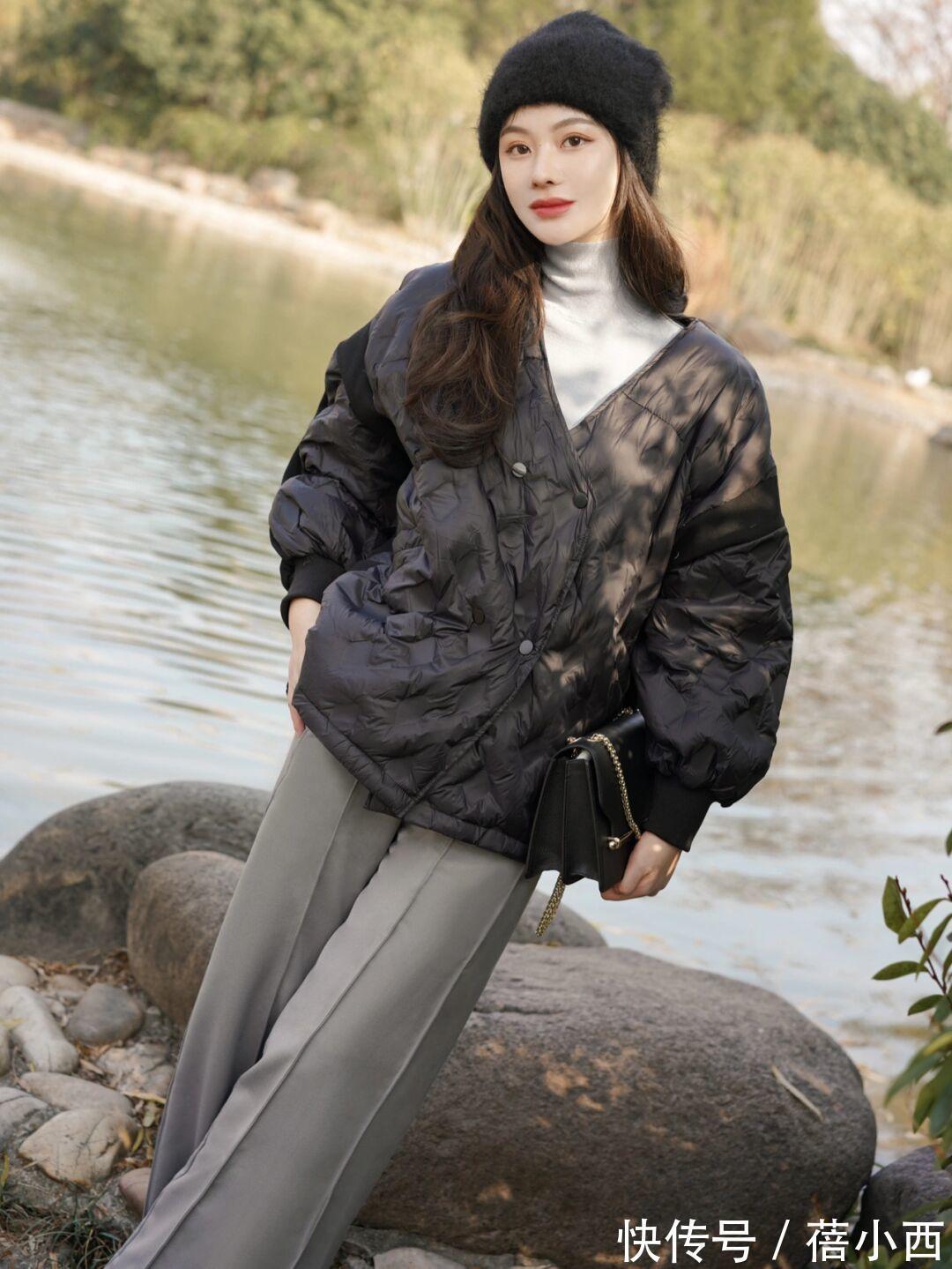 毛衣 看完时尚博主的冬季搭配,才发现“羽绒服”这么时髦,可直接照搬
