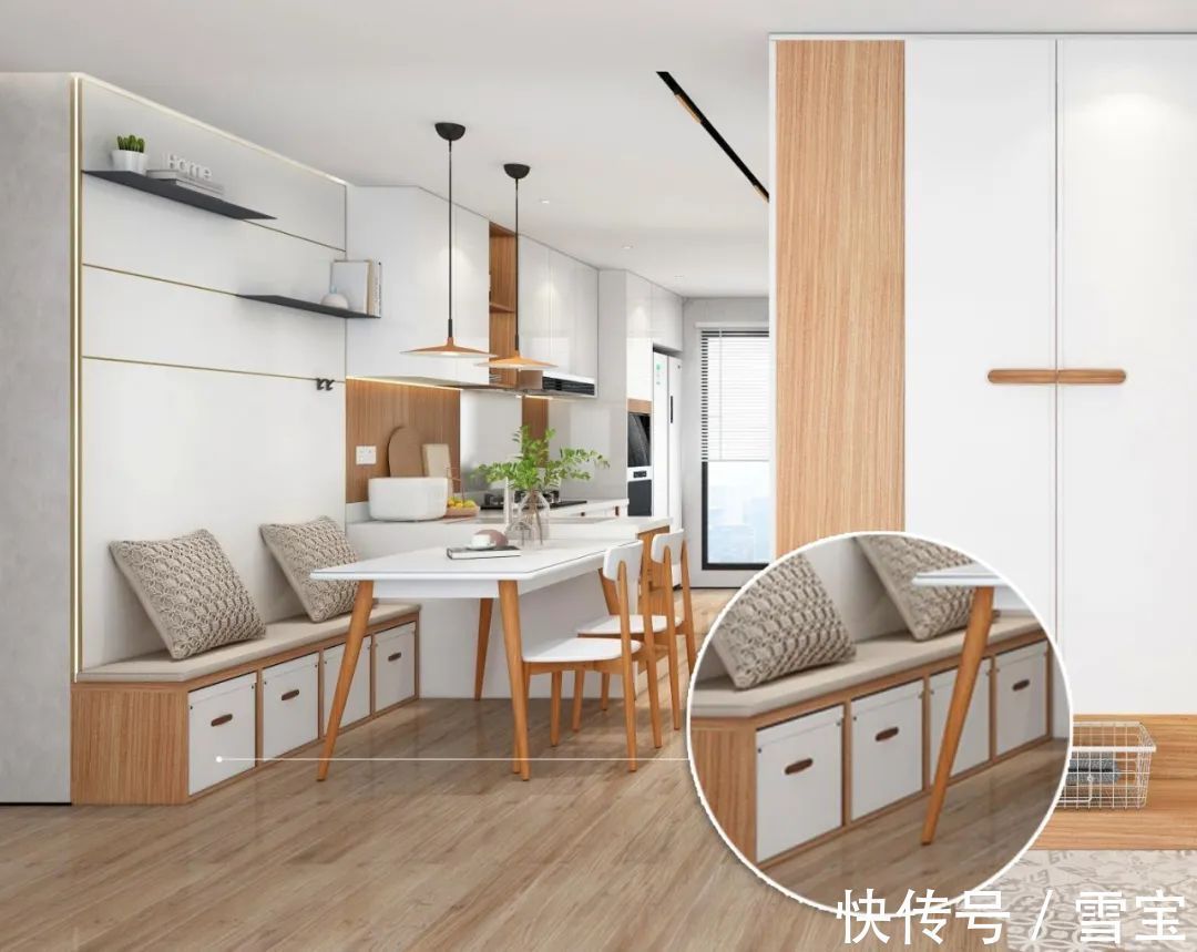 卡座|全屋定制的小户型神器,5个空间适合装“卡座”!