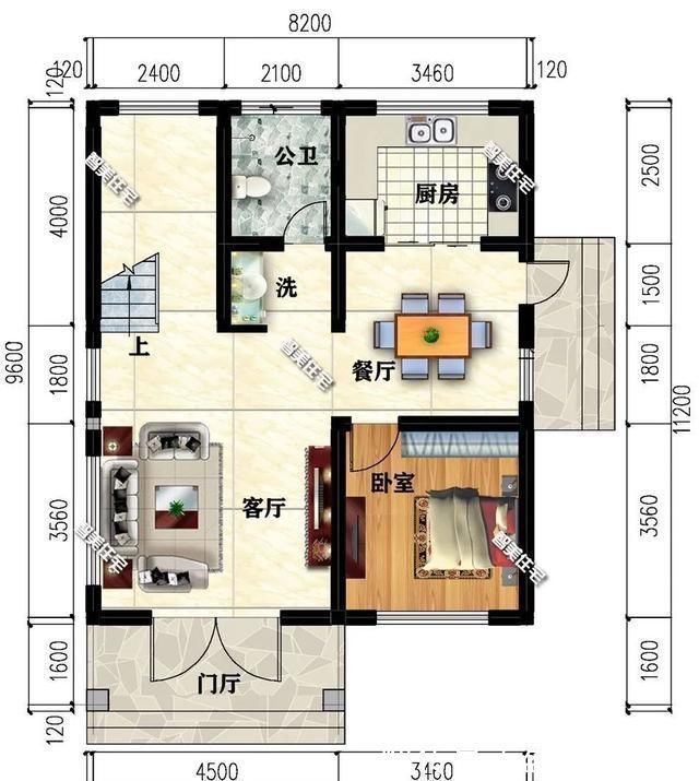 造价|小面宽设计的两栋农村别墅，第一栋造价18万，这户型人人都爱