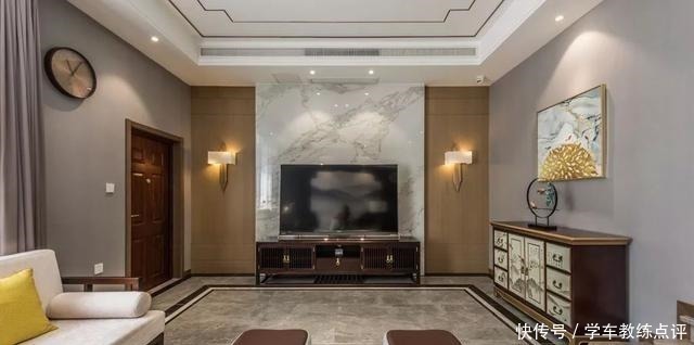 中式风格|新中式客厅电视墙，儒雅端庄，华丽大方！新中式客厅电视墙，儒雅端庄，华丽大方！
