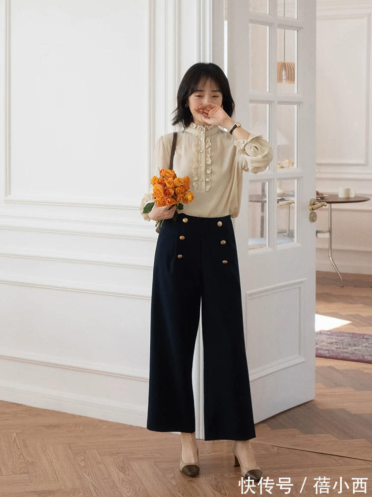 九分裤|女人步入中年也别乱穿,建议入手一条“九分裤”,显瘦又显高