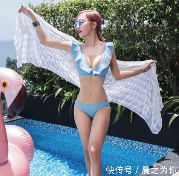 美女 比基尼泳衣美女,高冷美艳十足御姐范!