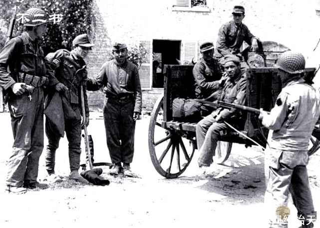 士兵|诺曼底被解放后的老照片:欢呼的法国人、被俘的德军士兵一脸悲伤