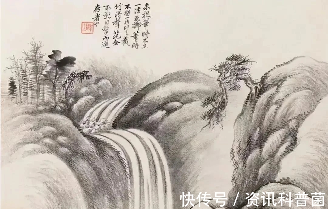 山水画&他贵为“四王”后一山水画大家，他的蝉衣皴，清新细腻，苍润兼得