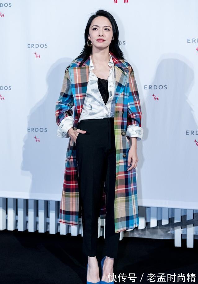 大衣|彩虹撞色大衣抢镜，十分显白不说，这气质也太过硬了