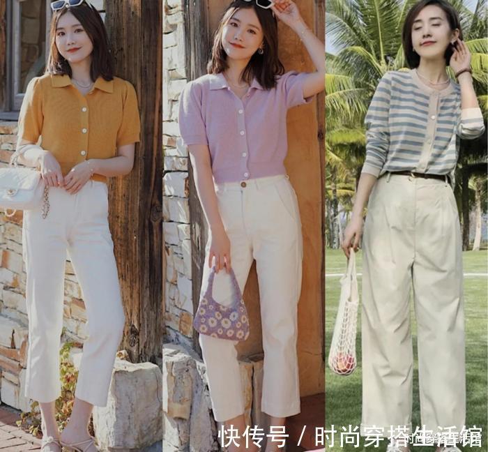 气质|这才是今年流行“白裤子”搭配，遮肉显瘦又百搭，轻松穿出好气质