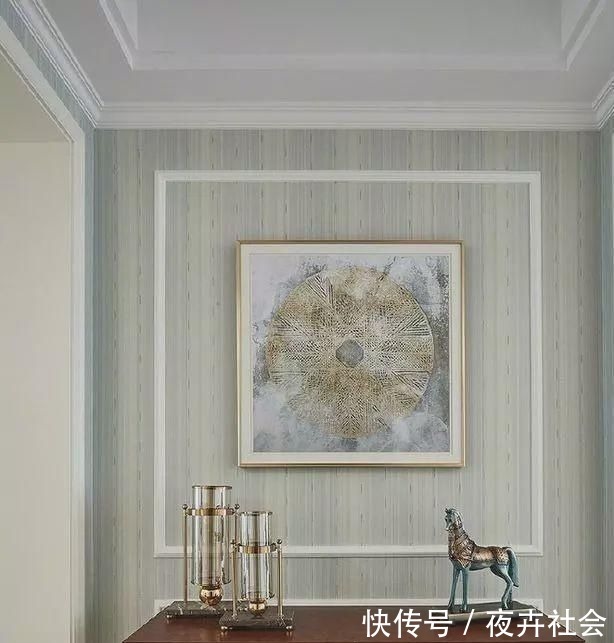 美式风|140平米的美式风新房入住,玄关就体现主人的高品位,温馨大气