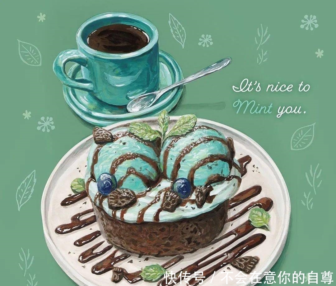 赶紧|好爱这种日系的手绘风格,小姐姐教你画美食,赶紧收藏吧!