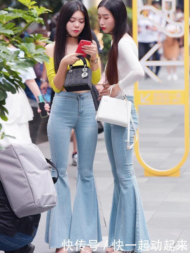 气质|想穿上喇叭牛仔裤,就不能没有一点身材和气质