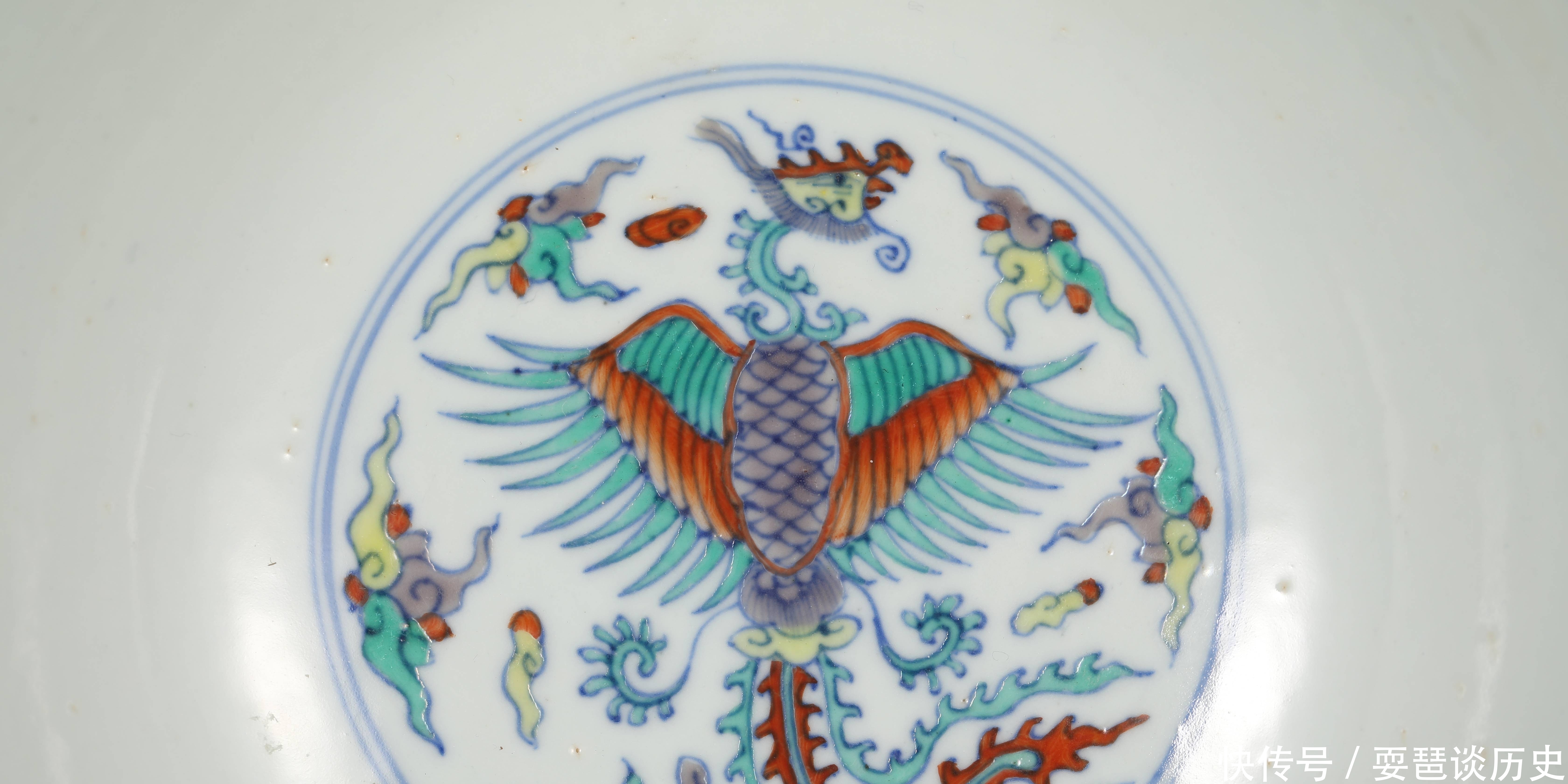 雍正|雍正 斗彩云凤纹大碗