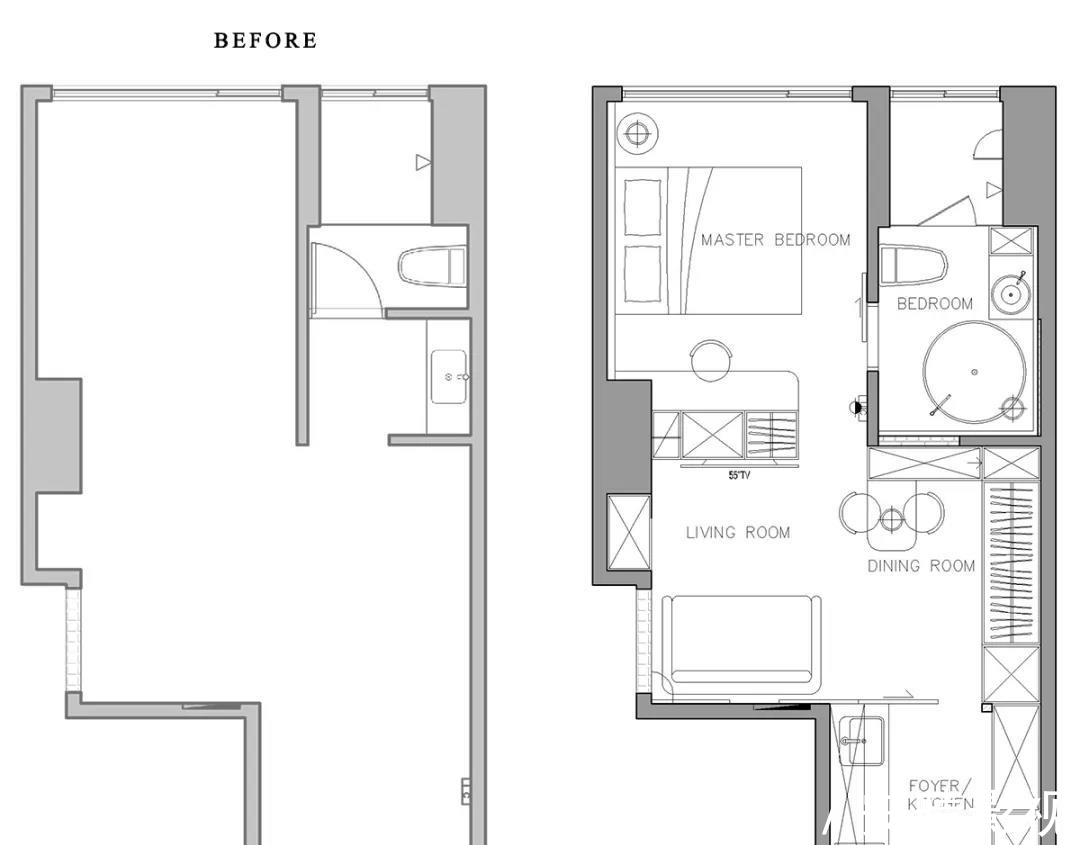 衣帽柜|30㎡小户型也能装得这么奢华精致,太让人惊艳了,妥妥的豪宅范儿