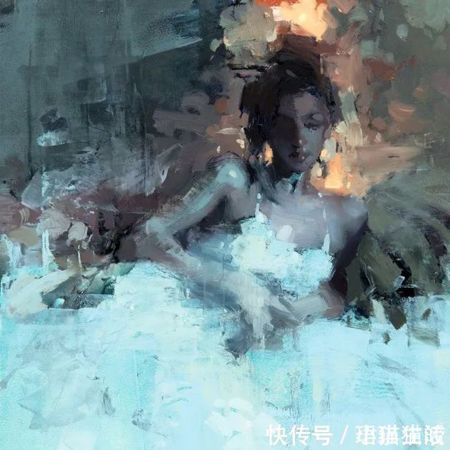 油画#艺术家杰里米·曼恩的油画,颜色既生动又大气!