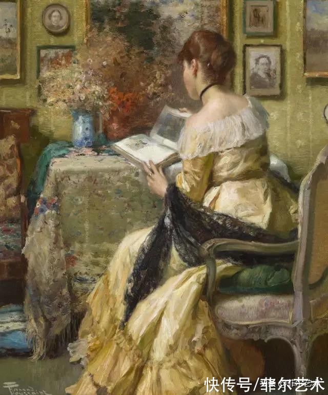画家|和谐色调，高雅绝伦~法国画家弗尔南·图森特女性人物油画赏析