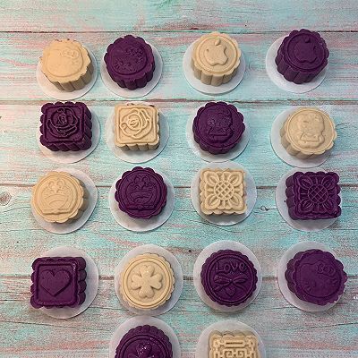 紫薯土豆糯米肉松饼