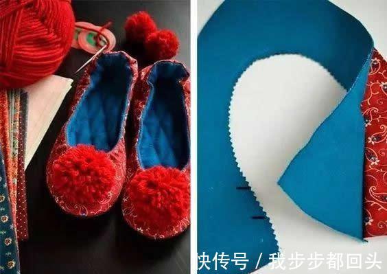 棉拖鞋 家里的旧衣服,别扔,给家人做几双拖鞋,穿着舒适又保暖!收藏