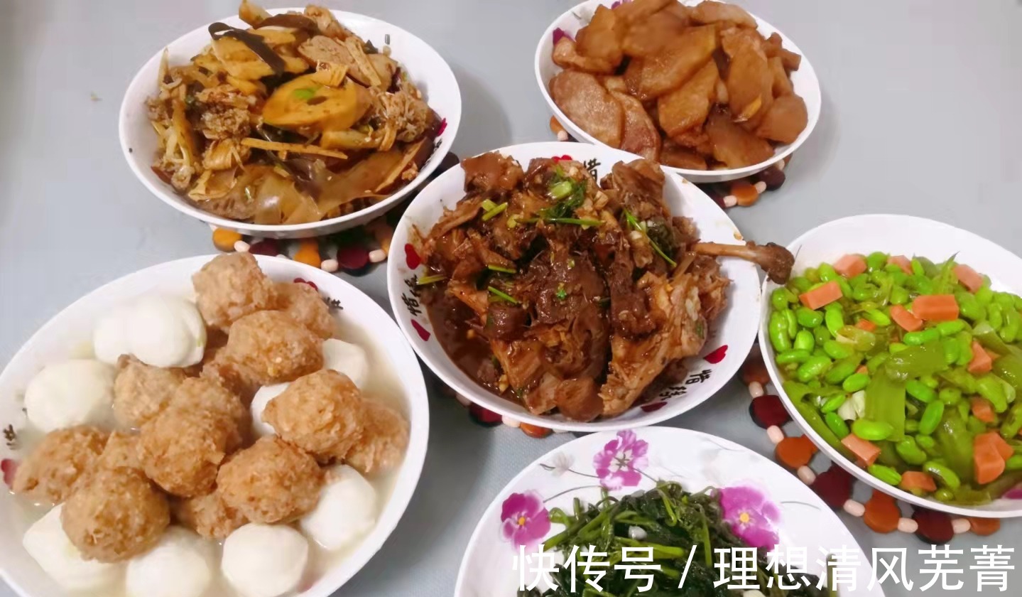国庆跟老婆回娘家，丈母娘做了6道菜，网友这是没把女婿当外人！