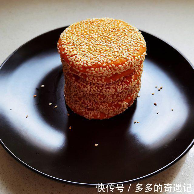 香甜可口|红薯芝麻饼,香甜可口,软糯好吃