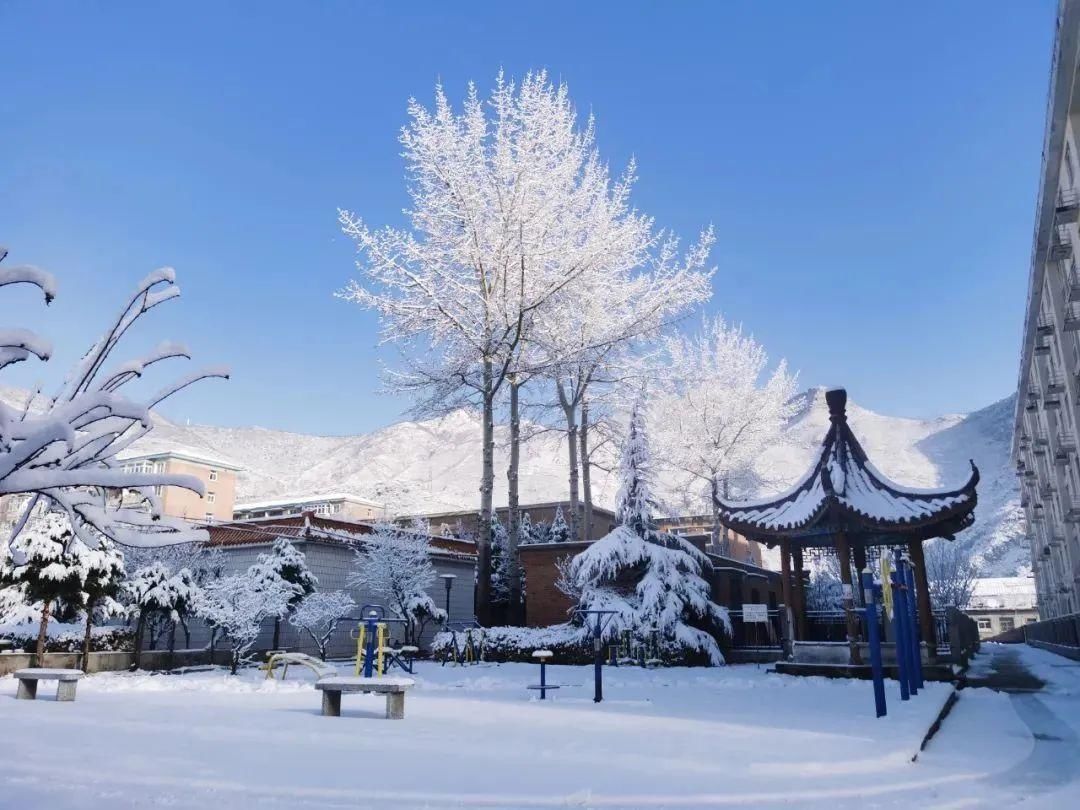 【大美房山】赏！大安山春雪水墨画