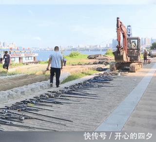 渔具|株洲集中销毁违规渔具,用挖机碾压,有人看到了自己的鱼竿