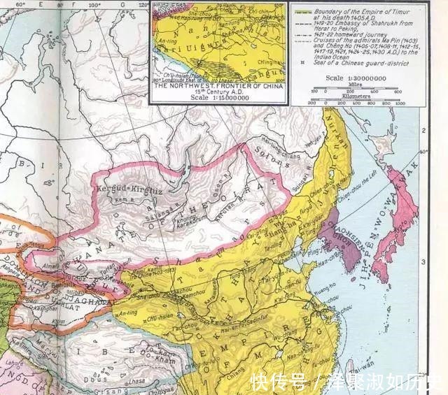 地图|美国哈佛版中国历史地图，与国内版差异大，主要朝代对比