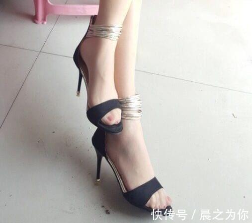 凉鞋 高跟凉鞋搭配薄款肉丝袜,每一天都是优雅女神味道