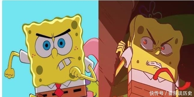 盗版|海绵宝宝:盗版的海绵宝宝,章鱼哥变成年轻帅大叔,珊迪却成了“病娇”!