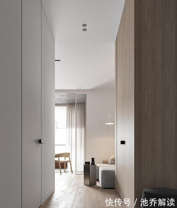 水磨石|极简生活有多舒服,88㎡不吊顶不做造型,干干净净舒服至极
