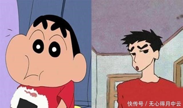 柯南|蜡笔小新长大后,眉毛长反了却很帅气,原来动画人物也可以长大