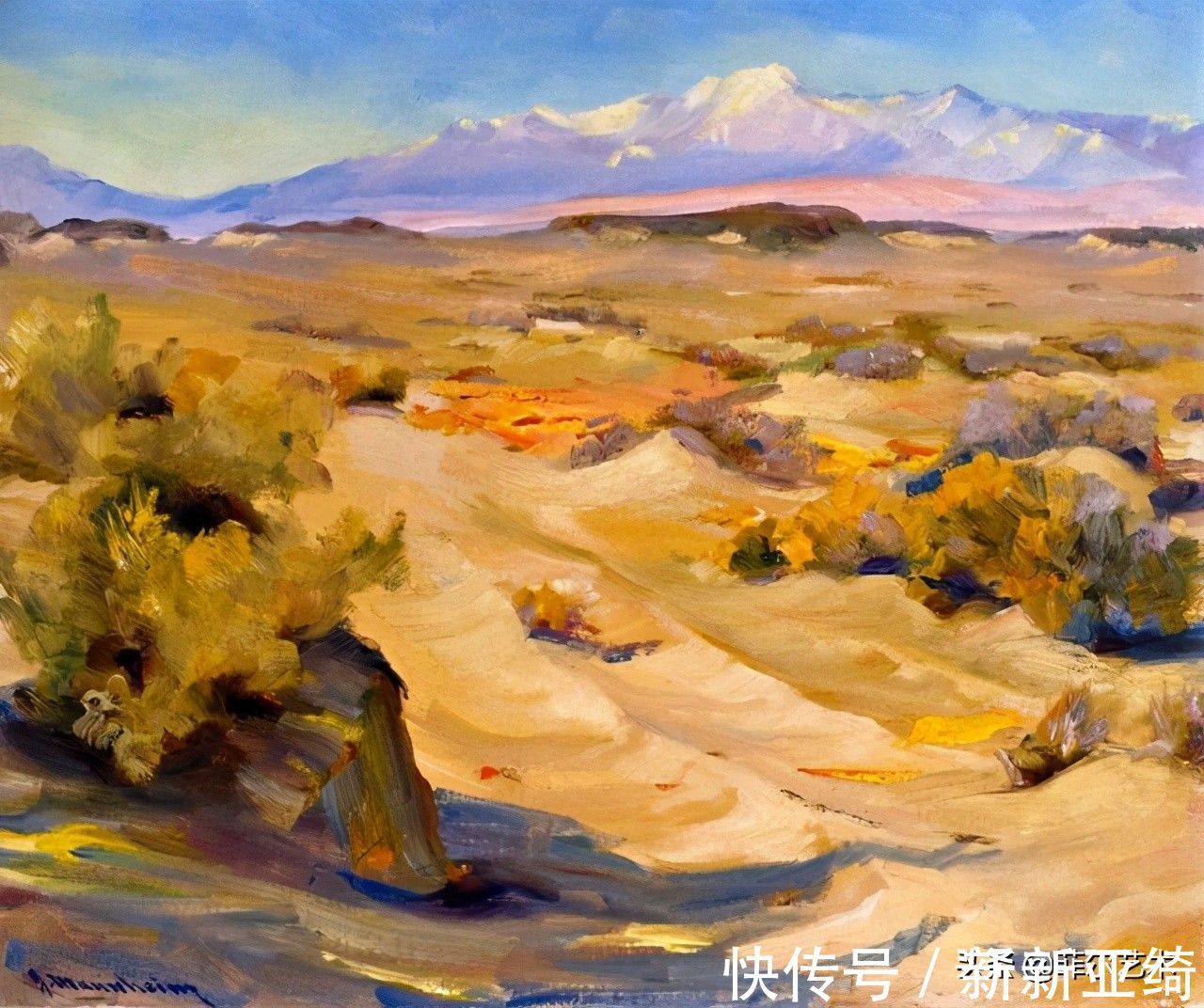 马鞭草|德国裔美国艺术家和教育家让·曼海姆风景油画作品欣赏