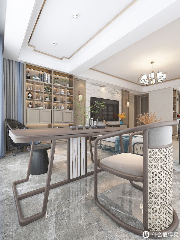 中式风格|长沙夫妻的新家，122㎡现代新中式，去繁就简，打造温馨舒适的氛围