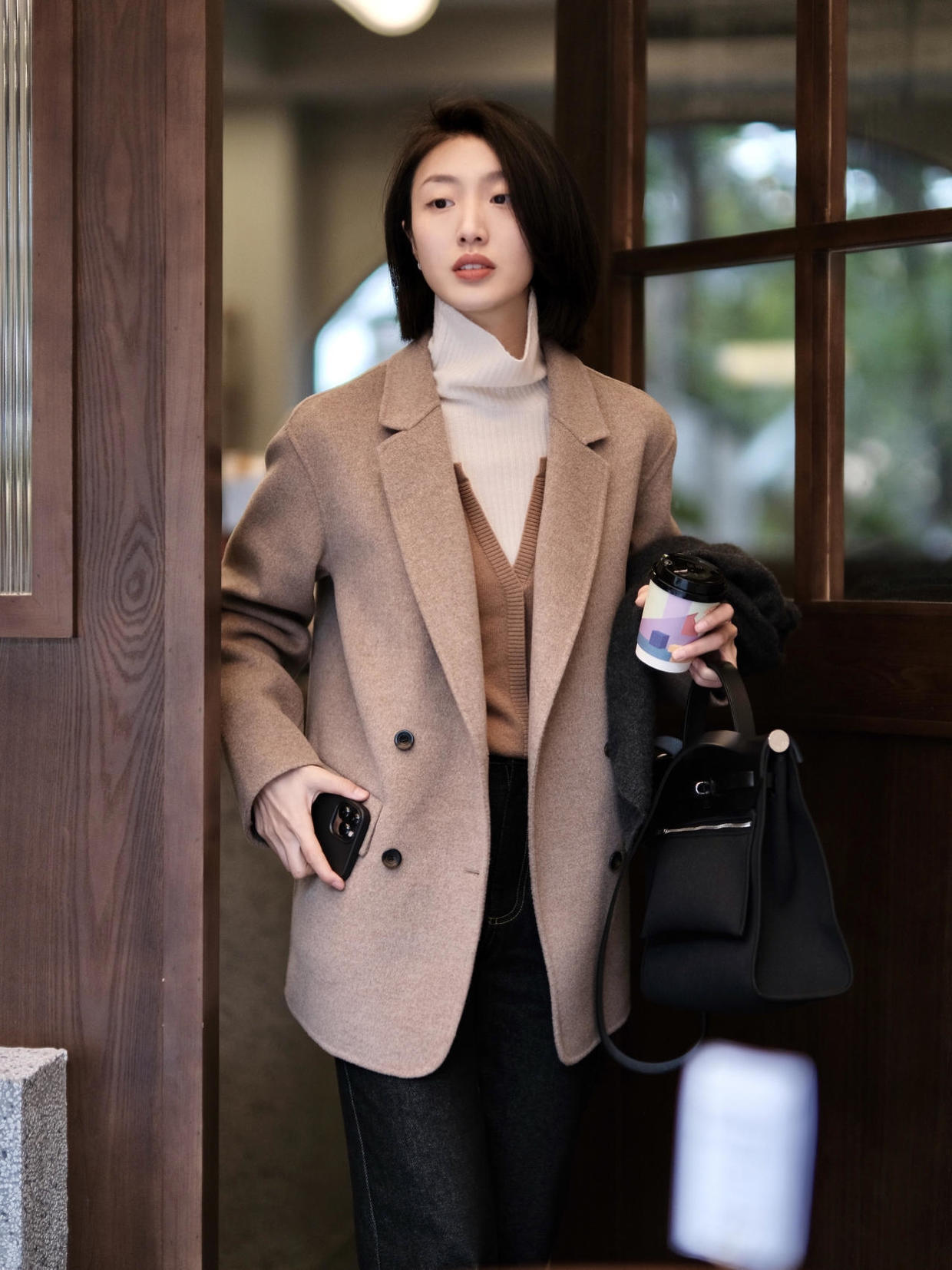 高级 适合冬天穿的西装搭配示范,知性干练有气场,让你轻松穿出高级感