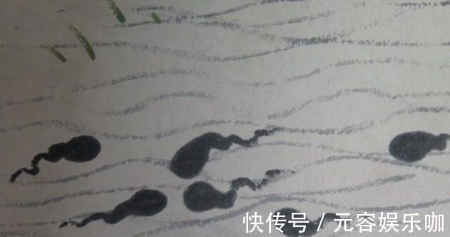 四维空间$齐白石画的6只蝌蚪被拍1亿,众网友感到不解!专家:放大10倍来看
