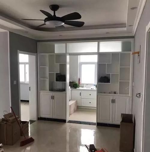 客厅|五个月硬装完工,一共花了8万元,一进屋就被迷住了,很实用晒晒