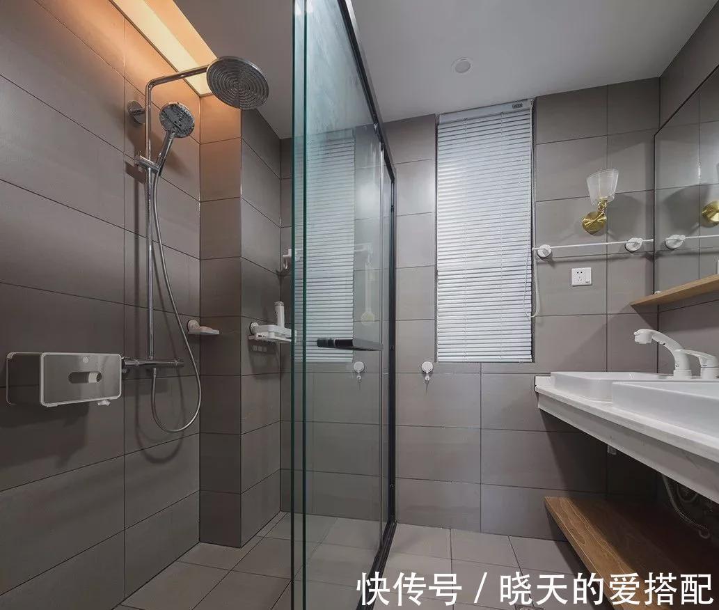 现代简约风格|105m2现代简约风格装修，年轻设计师设计的卫生间，很有魅力
