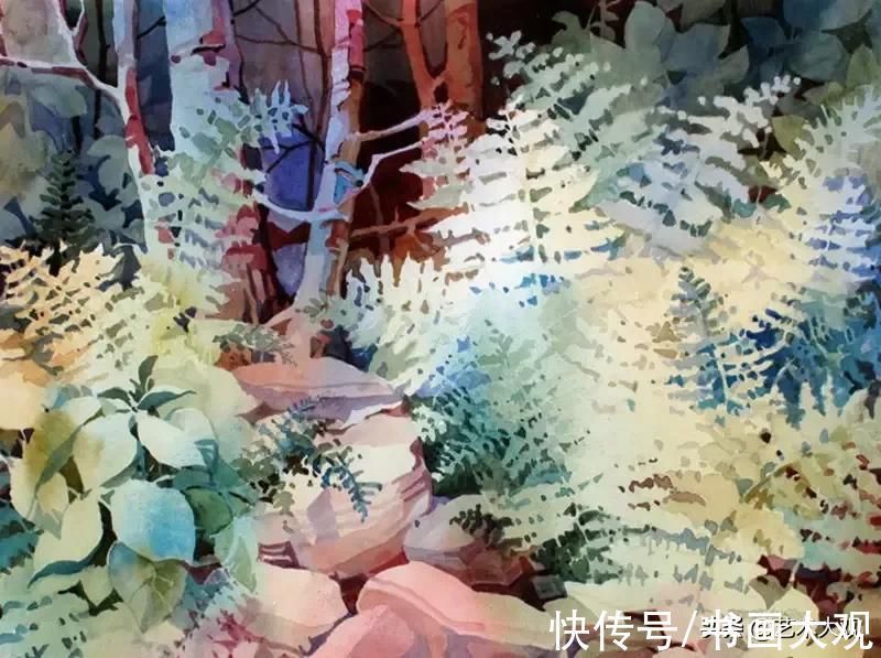 手绘#充满阳光的色彩温暖而亮丽|水彩手绘作品欣赏