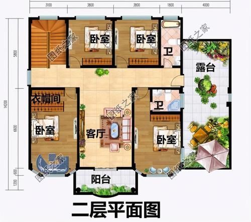 占地|带车库三层楼房设计图，看过最好的布局，城里亲戚看红了眼