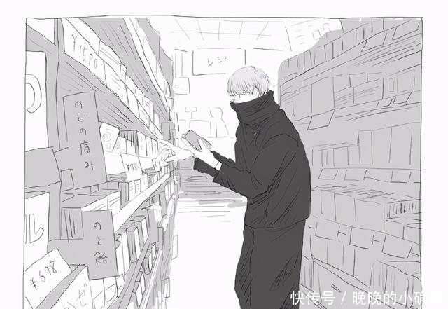 日常生活|咒术回战:画师绘制狗卷前辈的日常生活,如果有这样的番外太棒了