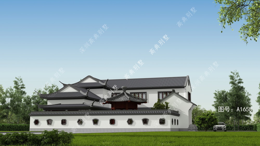 别墅|这款两层新中式别墅,非常受欢迎,适合您居住的农村别墅。