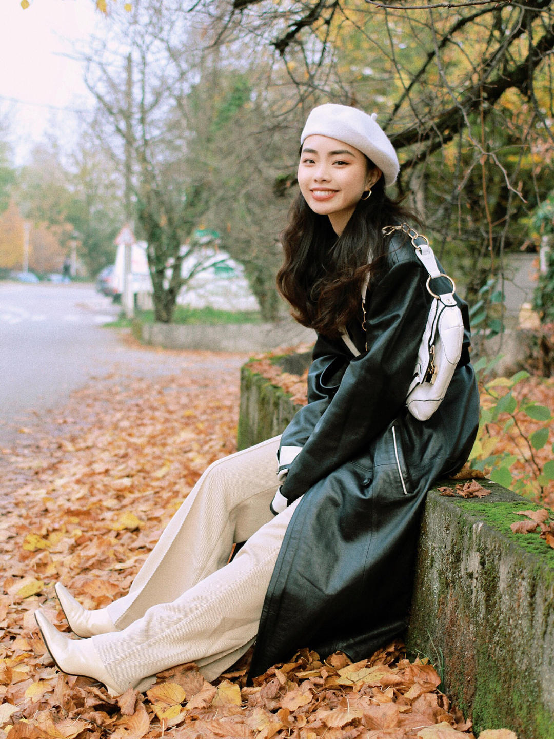 大衣|你离时髦精只差一件“皮大衣”,打扮潇洒舒适不扮嫩,适合普通人