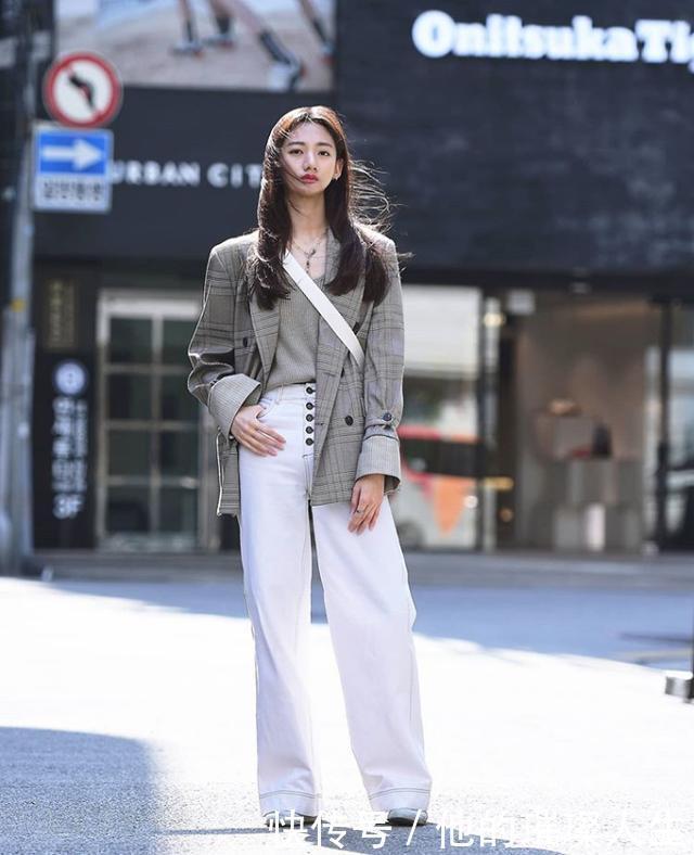 韩国女生真会穿，各种西装时髦帅气，简单易学，论会穿就服她们