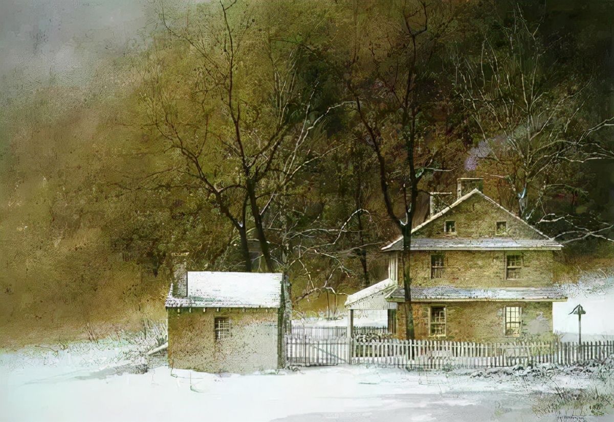 绘画&乡间记忆水彩画家RayHendershot的乡村风光和古色古香的静物绘画