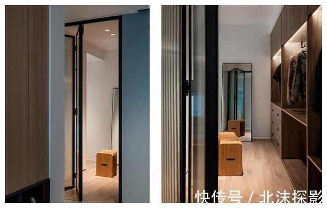 折叠门|看了他的家，才明白设计有多重要，大横厅+L型餐厨区，太棒了！