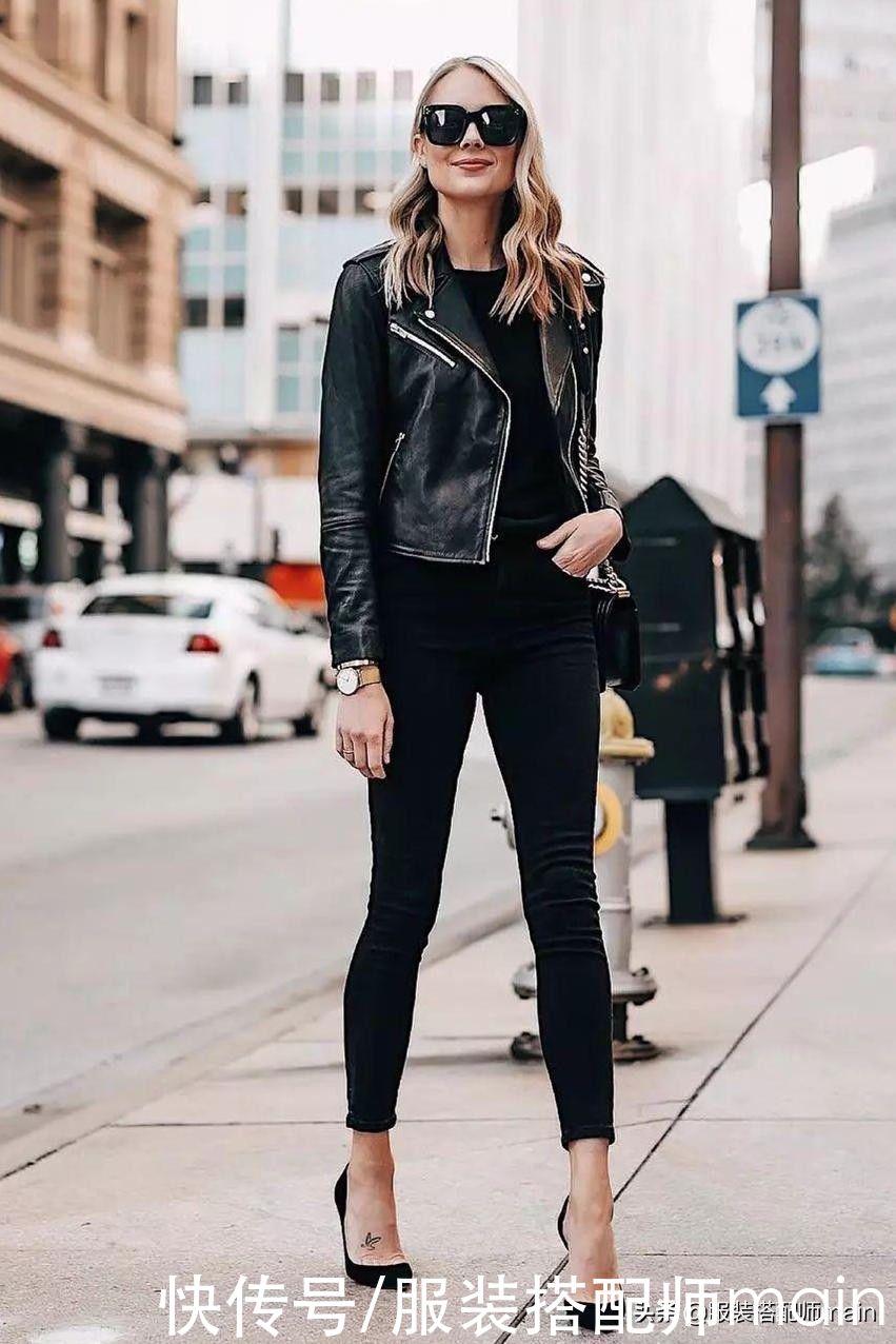 皮衣穿着不好看？大多数是版型没选对，学会这4点很重要